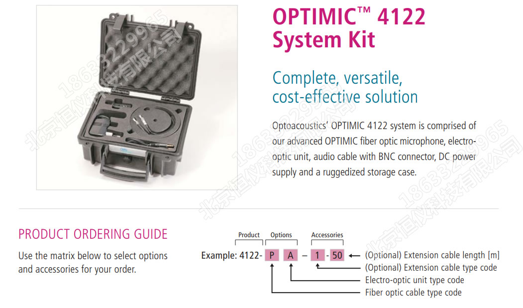 Optimic4122全密闭防水远程光纤麦克风（以色列Optoacoustics）